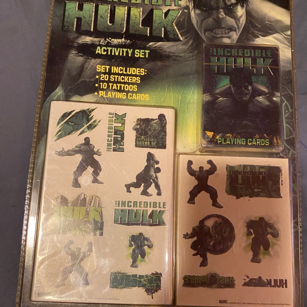 2008 Marvel The Incredible Hulk Activity Set. Brand New. RARE ITEM